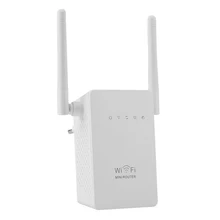 300 Mbps Wi-fi Repetidor Reforço N300 Extensor De Alcance De Rede Único Aumento de Antenas Externas Duplas EUA Plug UE