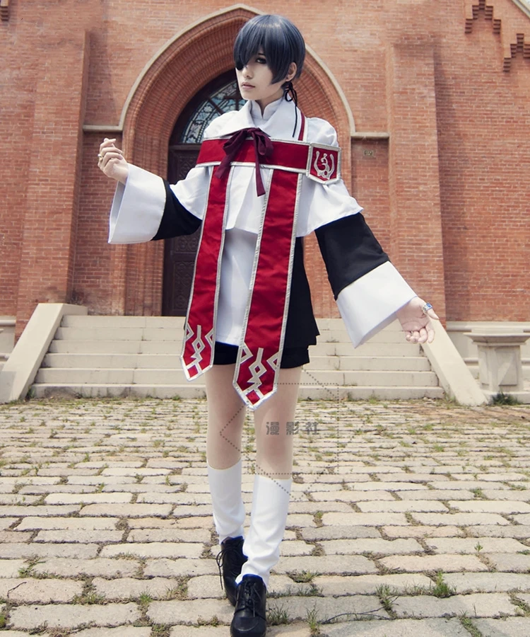 Черный Дворецкий Kuroshitsuji Ciel Phantomhive костюм для косплея костюмы церковного хора +