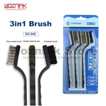 

Wozniak 3in1 mobile phone maintenance motherboard Anti-static brush Fine cleaning brush Servicing soft brushs