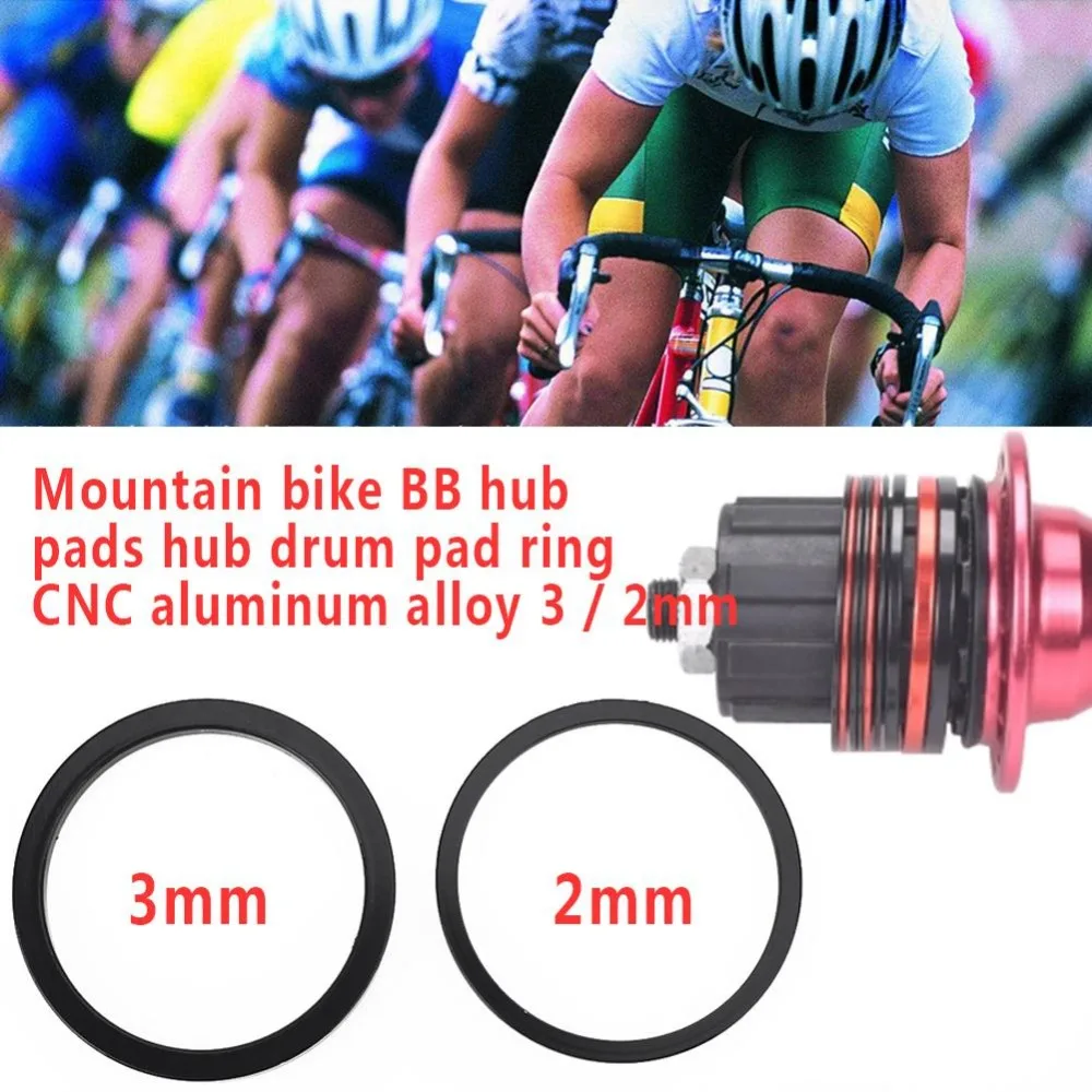 3/2mm Bicycle washer Hub Spacer Bike flywheel gasket aluminum alloy Bottom Bracketin Bicycle