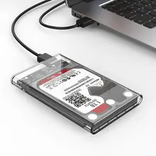 ORICO 2139U3-CR 2,5 дюймов прозрачный USB3.0 жесткий диск Корпус для хранения