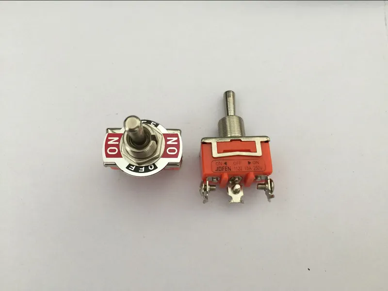 

10pcs 3-Pin ON-OFF-ON Toggle Switches 15A 250V