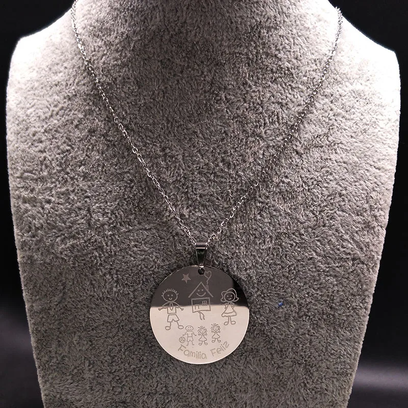 Ожерелье женское из нержавеющей стали серебристого цвета N352S01|stainless steel necklace|steel