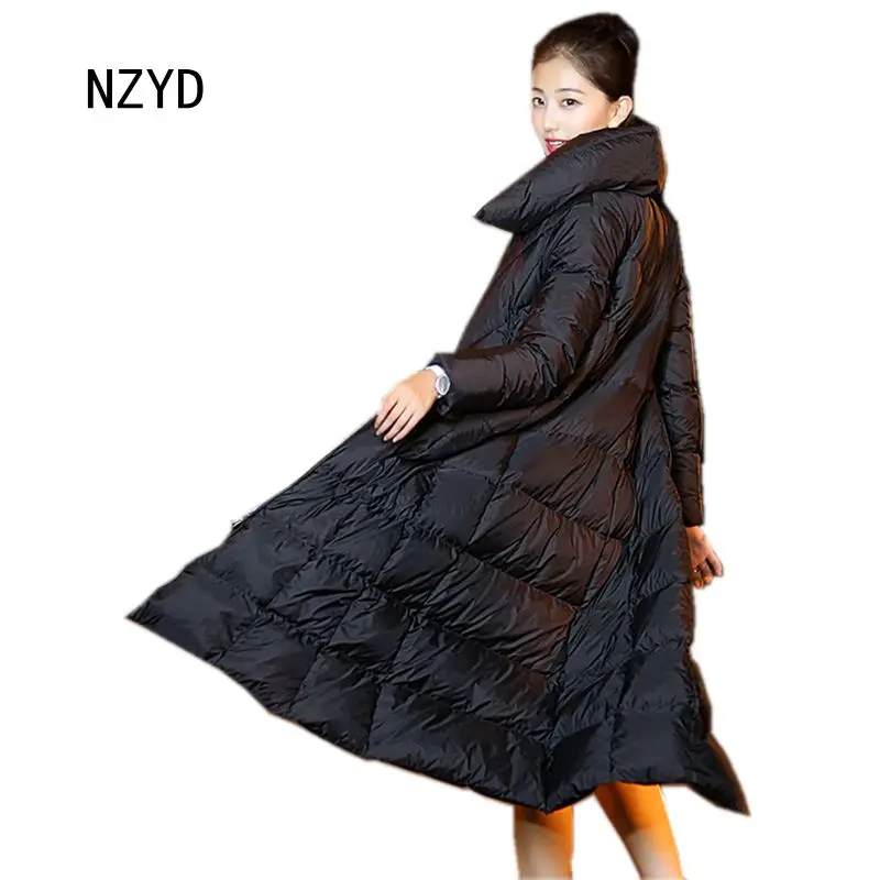 2017 New Style Winter Jacket Women Down Coat High quality Female Parka Warm Fashion Solid color Long Outwear Coat LADIES327