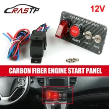 Racing Car 12V LED Ignition Switch Panel Engine Start Push Button LED Toggle Carbon Fiber for Universal Car truck RS-BOV005 Racing Car 12V LED Ignition Switch Panel Engine Start Push Button LED Toggle Carbon Fiber for Universal Car truck RS-BOV005