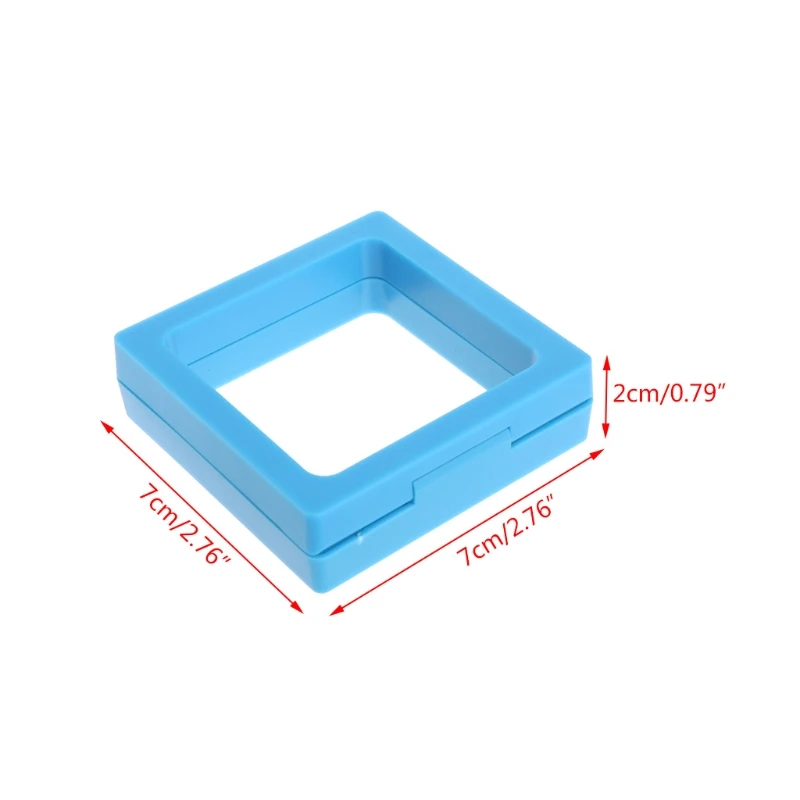 

Transparent Jewelry Box Display Stand Holder Package Thin Film Elastic Floating Y4QB