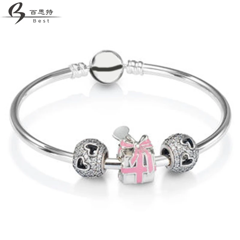 

BEST 100% 925 New 1:1 Charm Attractive Gift Bracelet Set Appropriate Gift Valentine Gift Free Shipping