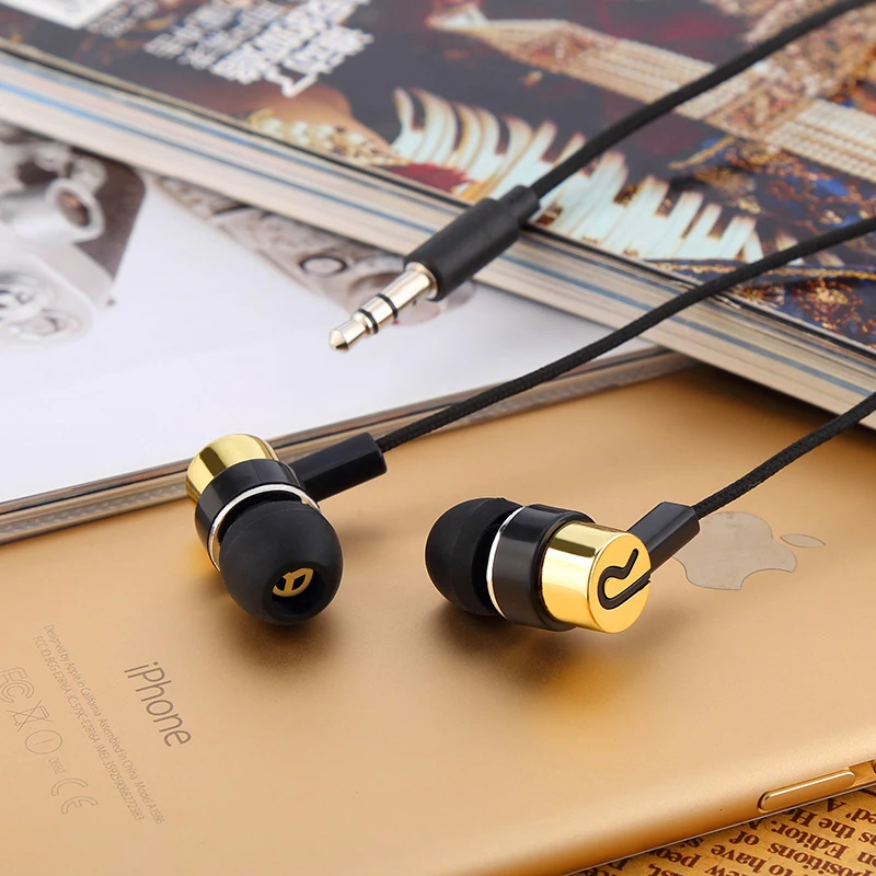 

Cloth Earphone Noise Isolating Headset Universal 3.5MM Woven Fiber Rope Earphone for iPhone Xiaomi Mobile Phone MP3