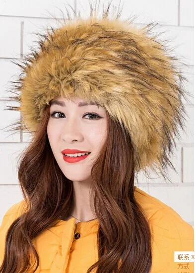 НОВАЯ шапка Qiu dong высокого качества из искусственного меха лисы, Круглая Шапка из цельного меха, теплые женские шапки из искусственного меха