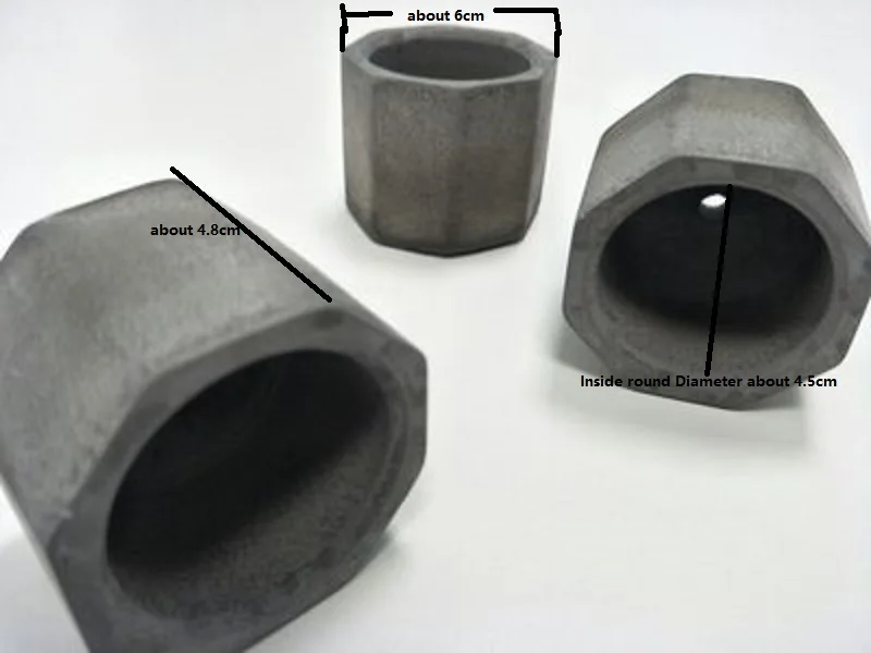 Couleur Al/éatoire Trou Polygonal Ciment Pot Moule en B/éton Multi-Viande Pot Ciment dargile Moule Ciment Silicone