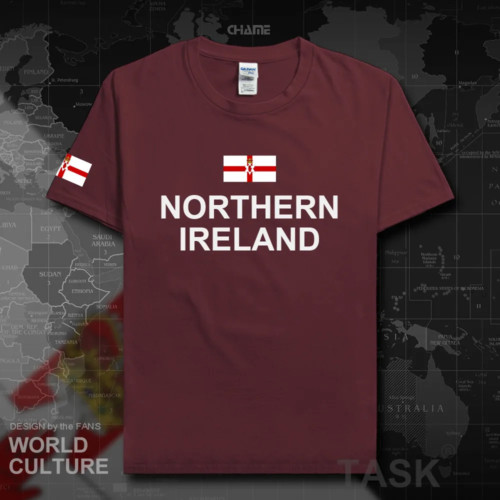 Northern Ireland mens t shirts 2018 jerseys hip hop nation cotton t