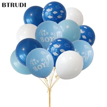 BTRUDI Boy and Girl clouds Latex Balloons 12inch 20pcs Inferior smooth Wedding Birthday Baby Shower Party Decoration Blue Pink 