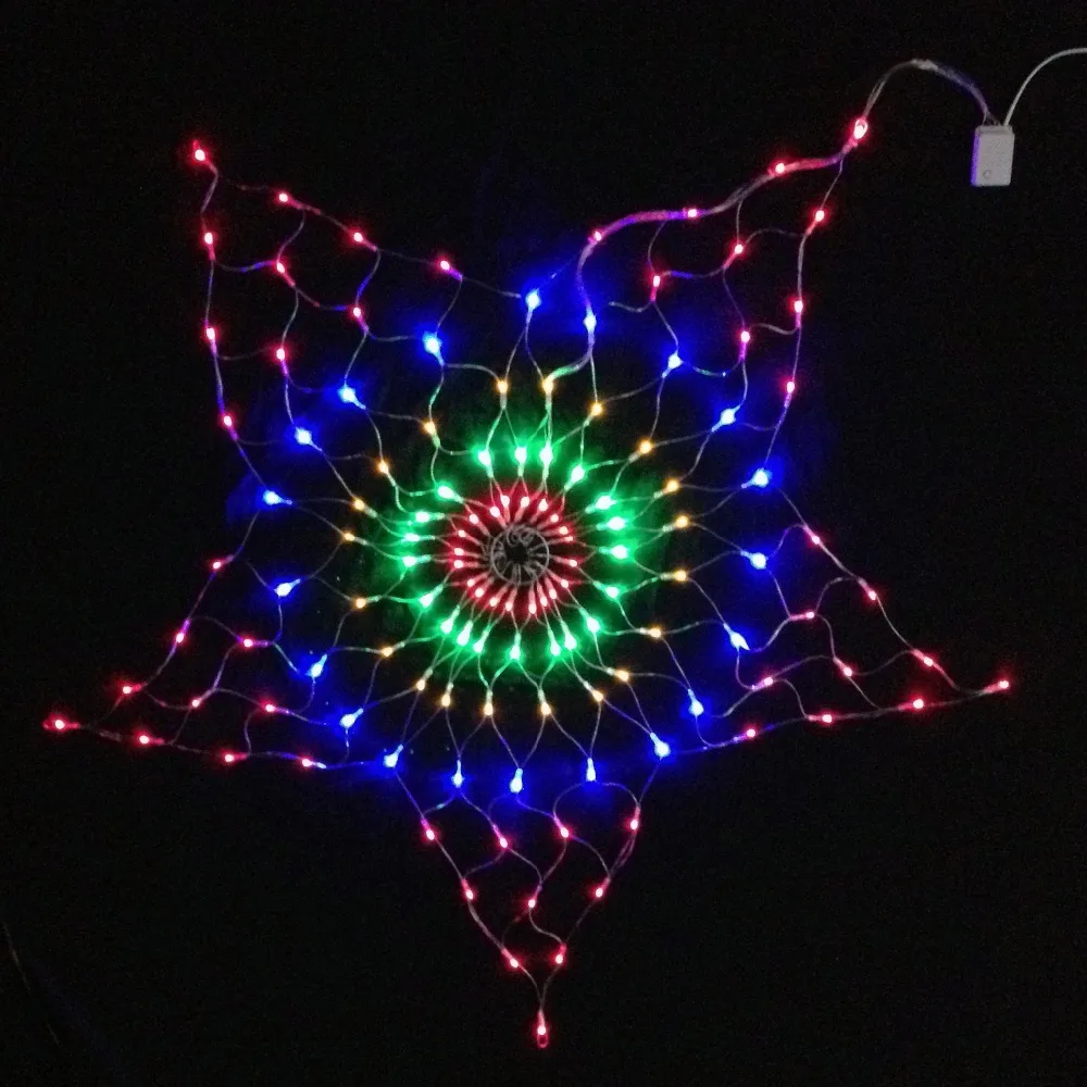 7w 130pcs rgb led bulb star net christmas light decoration 7w 130pcs rgb led bulb star net christmas light decoration