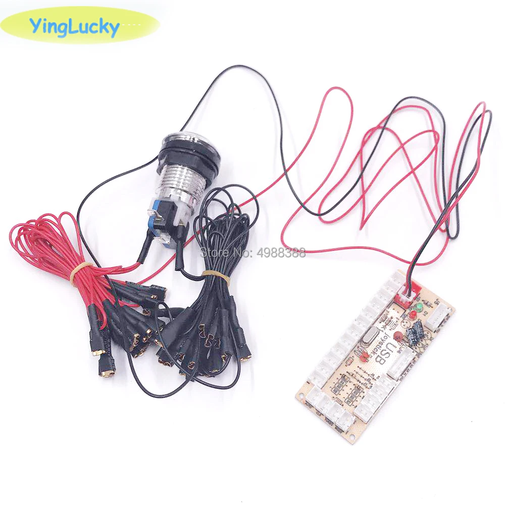 

5V 12V illuminated light bulb Cable with 6.3mm or 2.8mm quick 2pin connector to USB encoder for Arcade joystick DIY /LED Button