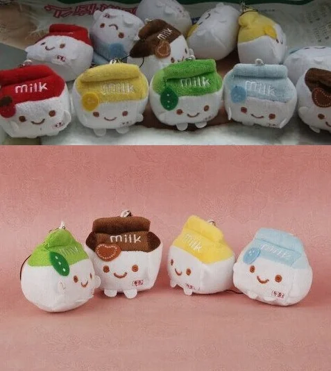 

Multi Colors 7CM MILK CAN DOLL Plush TOY String BAG Pendant Decor TOY Key Chain DOLL ; Stuffed TOY Wedding Bouquet DOLL TOY
