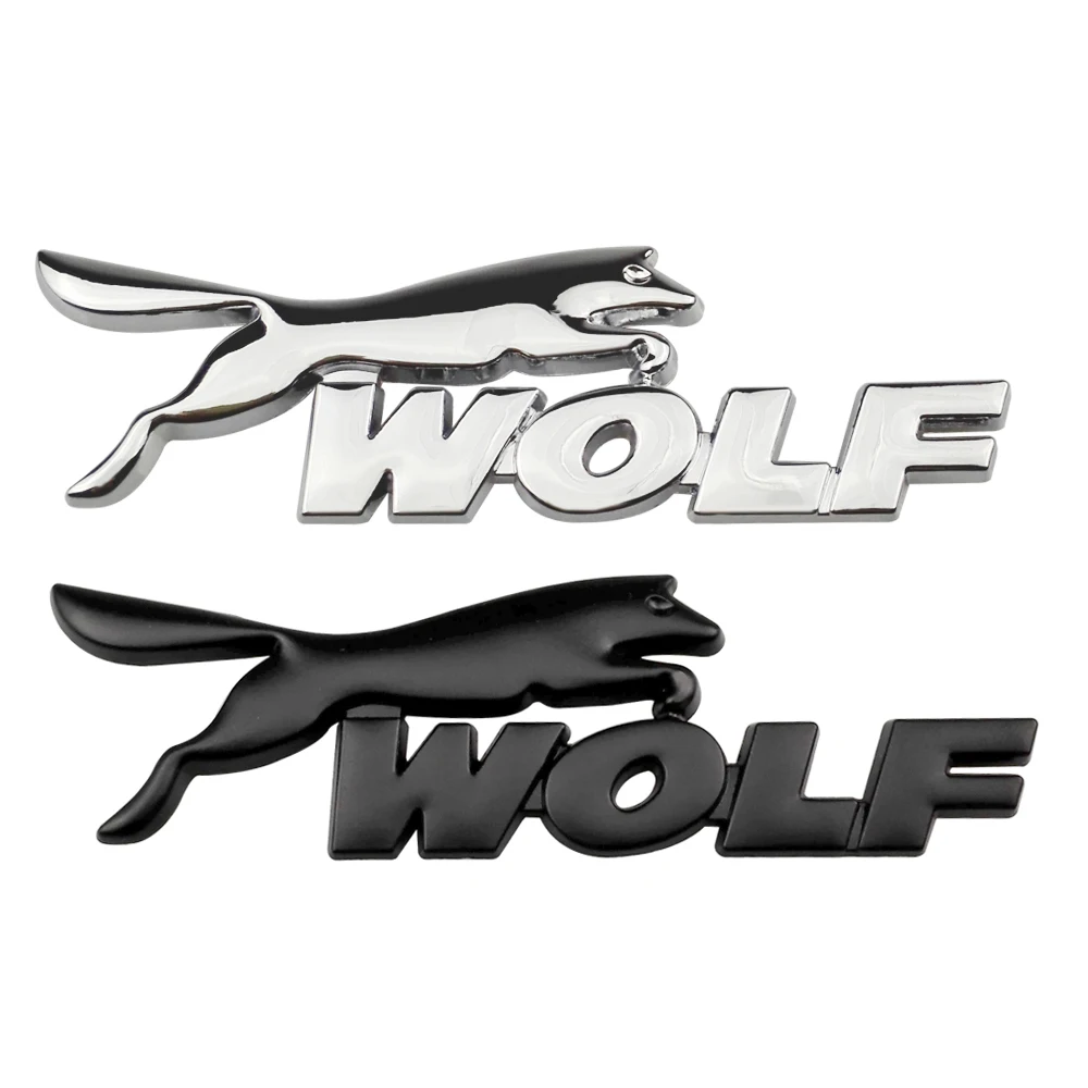

Car Styling Wolf Emblem Sticker Badge Decals Auto Accessories For Focus 2 Mondeo Kuga Fiesta Escort Mustang Explorer Excape
