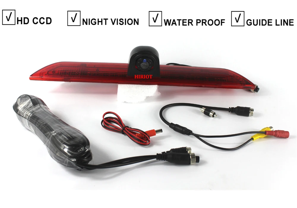 

CCD Car Brake Light Reverse Camera For FORD TRANSIT Van LED Light Parking Rear View Camera 600tv Line Night Vision WaterProof