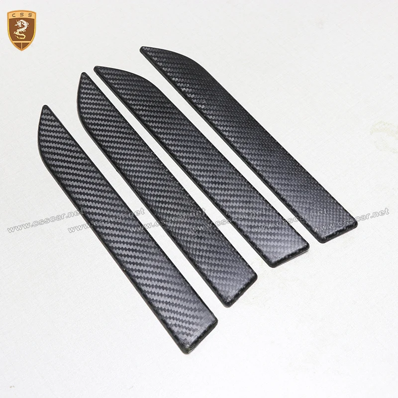 Carbon Fiber Door Handles Covers For Tesla Model X 2016 2017 2018 Add On Style Car Styling High Qua