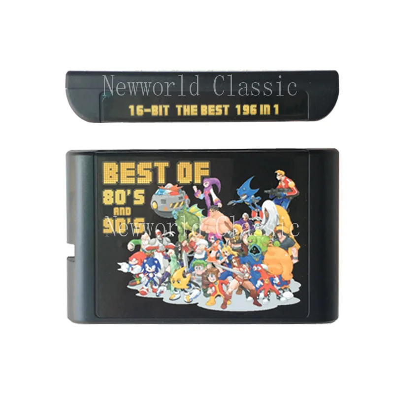 

New Arrival Hot Game Collection 196 in 1 For 16 bit Game Cartridge For SEGA GENESIS MegaDrive For PAL and NTSC Drop shipping
