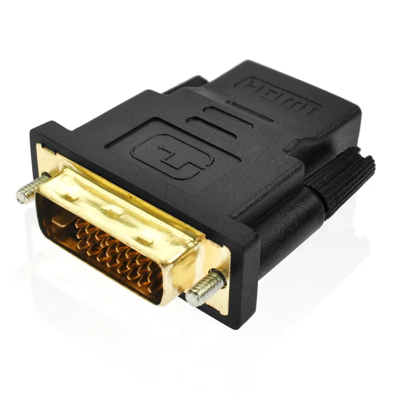 DVI-HDMI адаптер двусторонний взаимный поворот, одна вещь многоцелевой Поддержка сигнала от DVI сигнала к HDMI сигнала и HDMI сигнала к DVI сигнала