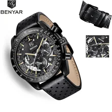 BENYAR2019 New Men's Watches Leather Quartz Wristwatch Mens Watches Top Brand Luxury Watch Men Sport Military Watch Reloj Hombre BENYAR2019 New Men's Watches Leather Quartz Wristwatch Mens Watches Top Brand Luxury Watch Men Sport Military Watch Reloj Hombre