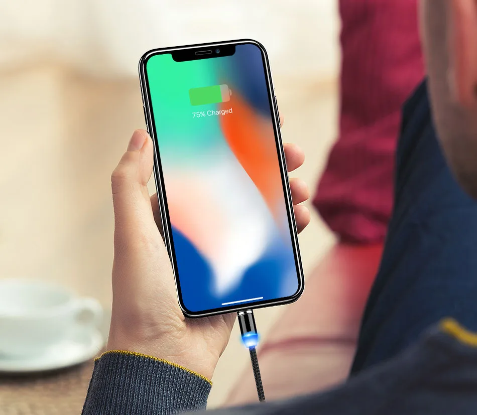 1 м 2 м светодиодный магнитный 3 в 1 USB кабель для iPhone X 11 7 6 XR телефон type-C кабель для samsung huawei Xiaomi Micro usb кабель для зарядки