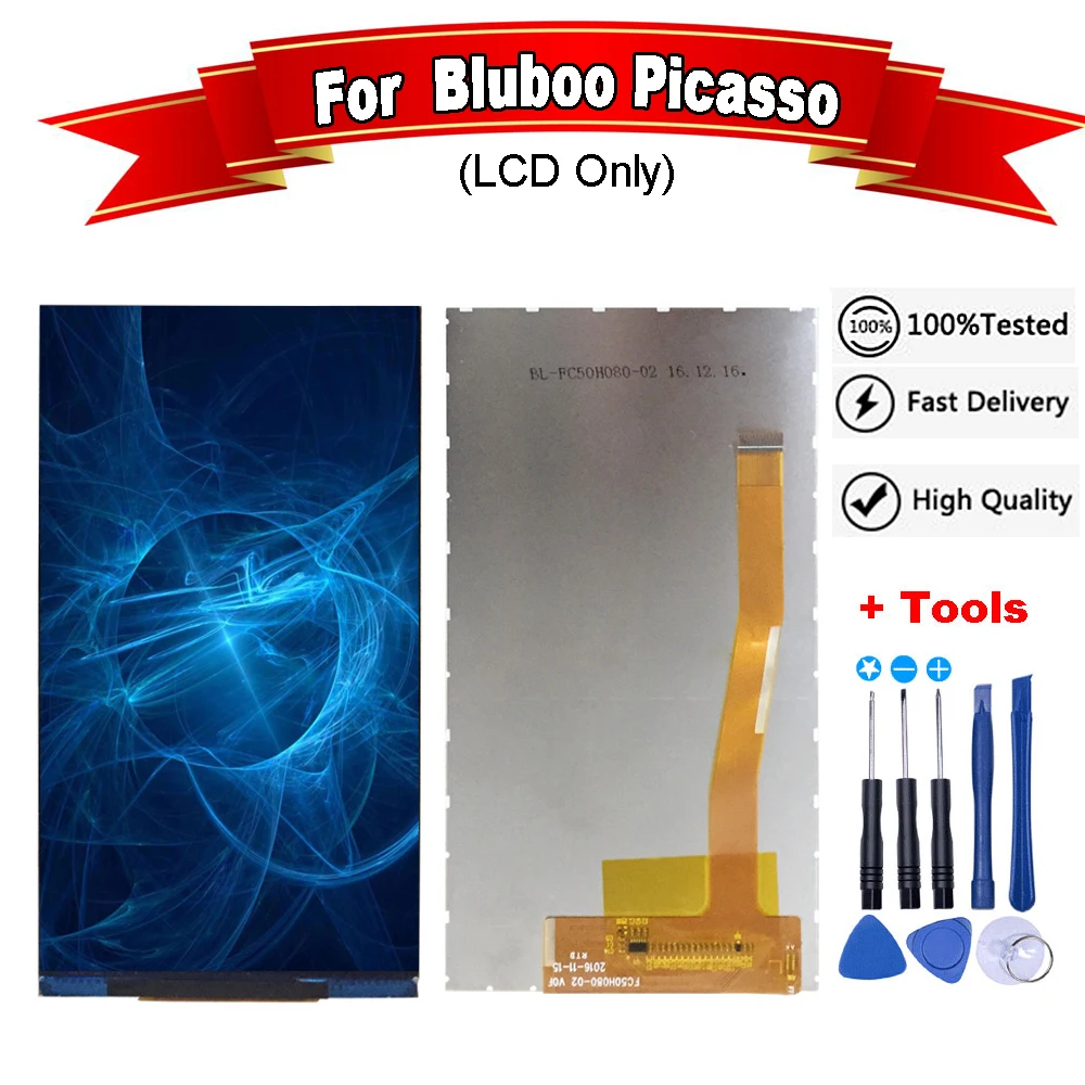 5 дюймов для Bluboo Picasso только ЖК-дисплей 1280*720 экран аксессуары смартфонов +