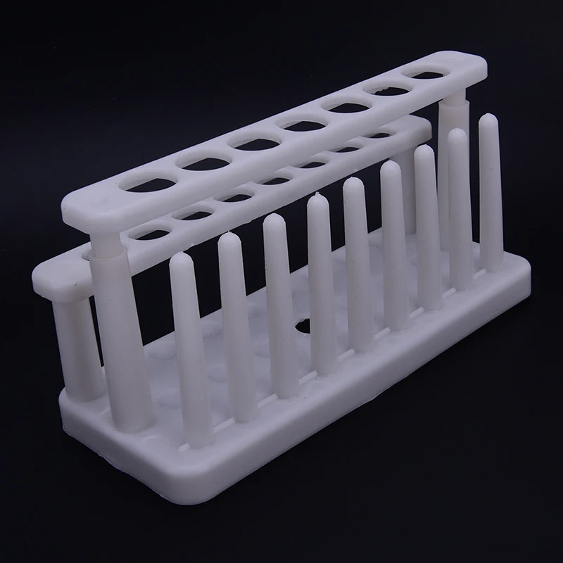 Plastic 1pc Test Tube Rack 15 Holes and 9 Pins Holder Support Burette