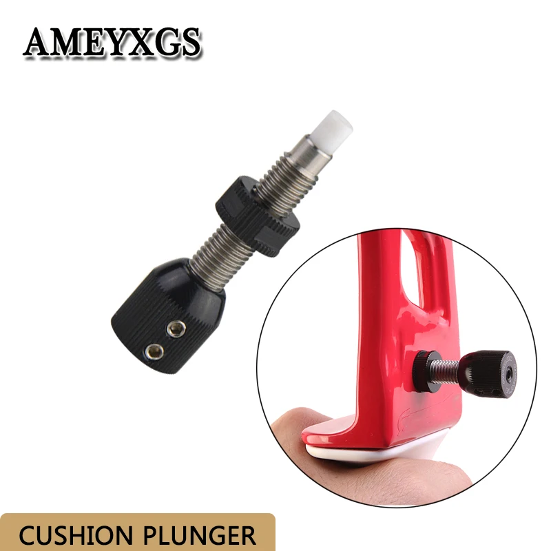 

1pc Archery Recurve Bow Cushion Plunger Bow And Arrow Shooting Cushion Stabilizer Screw-in Pressure Button Archery Accessories
