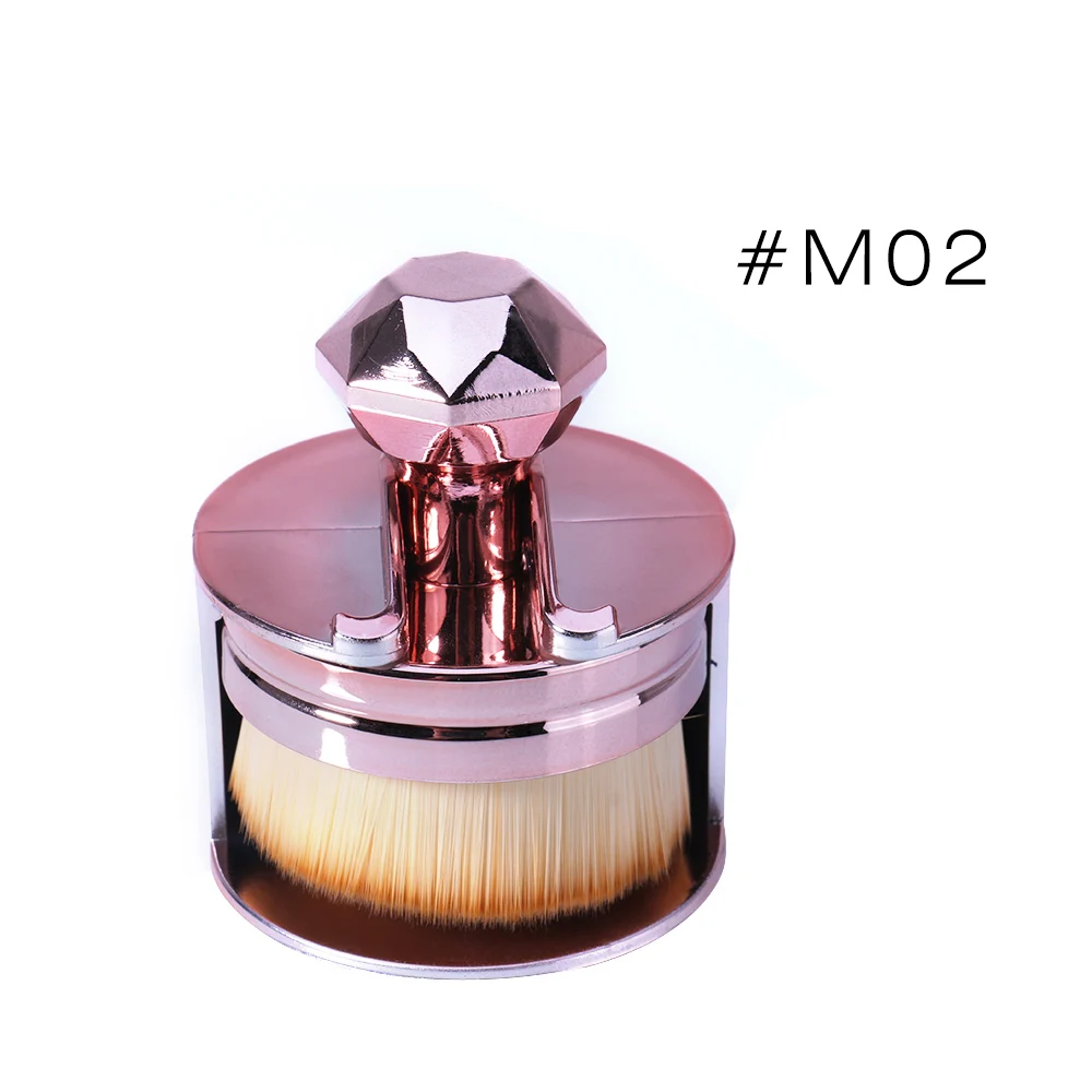 O. TWO. O, брендовая Профессиональная Кисть для макияжа, ручная печать, очищающая кисть для основы, кисти для макияжа, косметика для лица Пудра, горячая Распродажа - Handle Color: M02Rose