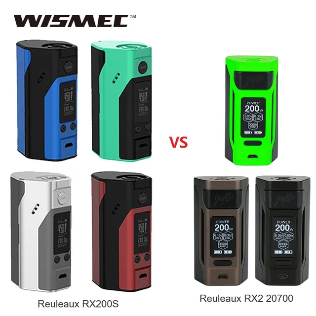 Оригинальный wismec Reuleaux RX200S TC 200 Вт мод vs рел RX2 20700 коробка MOD Мощность по 18650 Батарея