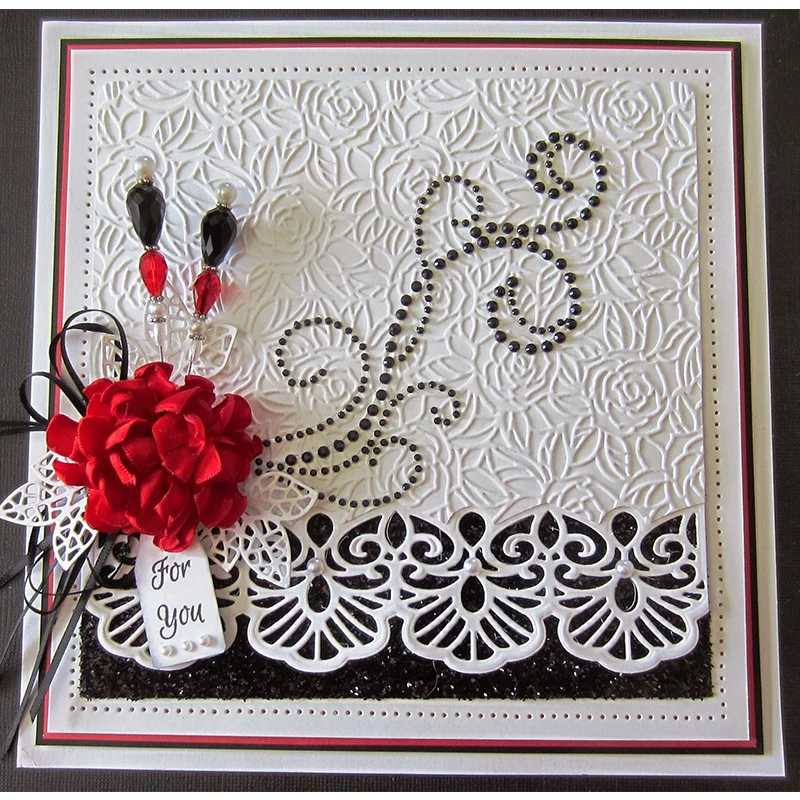 Cutting Dies Scrapbooking Card Embossing Cuts Pattern Lace Decoration Frame DIY