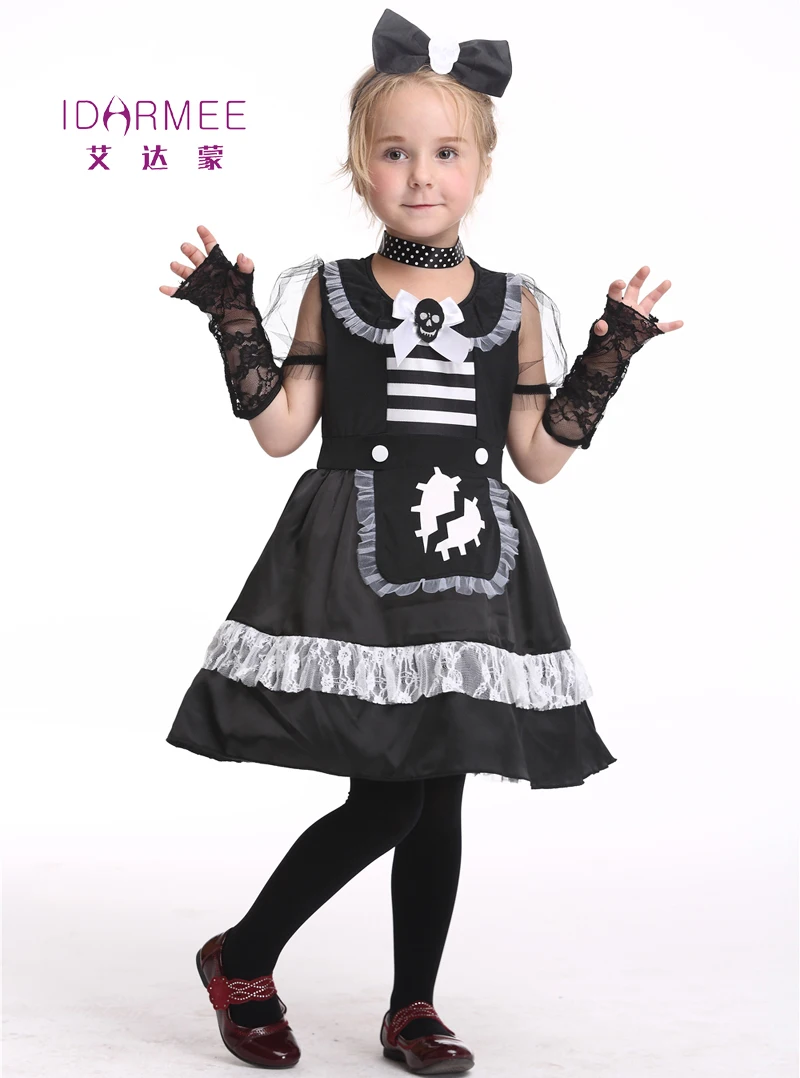 idarmee girls dress skeleton costume cosplay halloween costumes for kids performance clothes toddler girl dress 3 - Skeleton Halloween Costume For Kids idarmee girls dress skeleton costume cosplay halloween costumes for kids performance clothes toddler girl dress 3 - Skeleton Halloween Costume For Kids