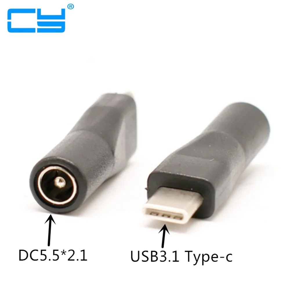 USB 3 1 Тип C USB-C для DC 5 2 мм разъем питания Коннектор адаптера зарядного устройства