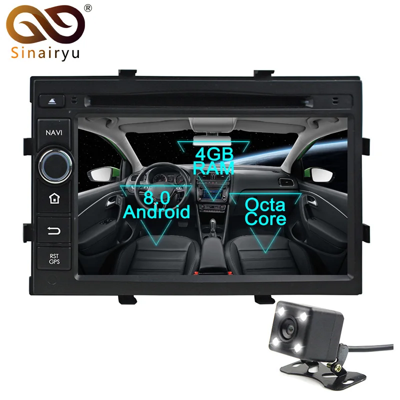 Sinairyu Android 8 0 Octa Core Car DVD Player for Chevrolet Cobalt Spin Onix GPS Navigation