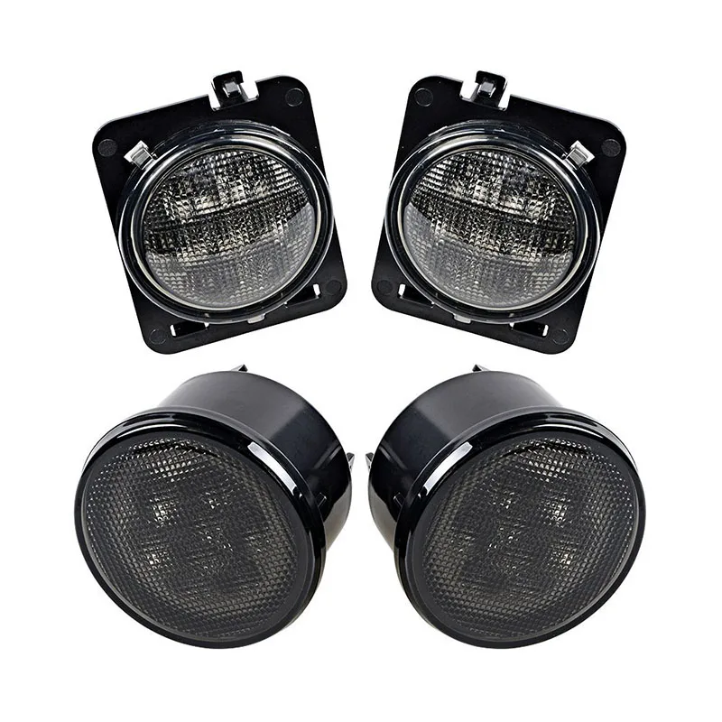 

1 Pair Car LED Side Marker Lights Smoke Lens Yellow Light Color Turning Signal Lamp for Jeep Wrangler