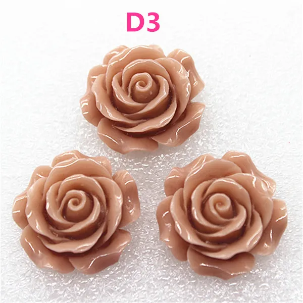 10pcs 28mm Resin Camellia Flower Flatback Cabochon DIY Scrapbooking Decorative Craft Making,15 Colors to Choose