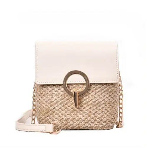 Women Bohemian Rattan Straw Bag Shoulder Woven Crossbody Vintage Beach Wicker Summer Bags For Women 2019 Ladies Beach Bags