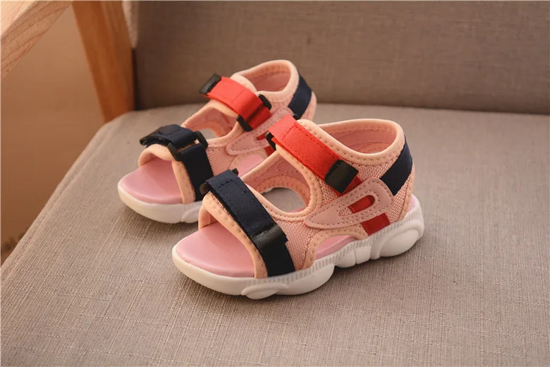 Davidyue/резиновые детские сандалии лето для девочек и мальчиков тапочки пляжные сандалии-гладиаторы детские повседневные спортивные носки сандалии