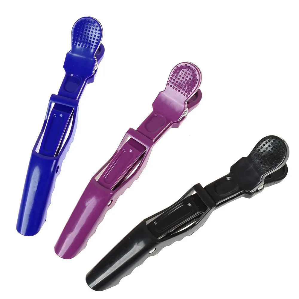 

3PCS Black Matte Hair Sectioning Clip Clamp Hair Grip Hairdressing Salon Tool Professional Salon Section Hair Clips Hairpins