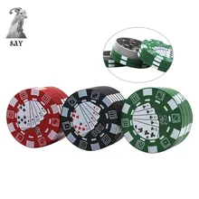 SY 3 слоя чип Стиль пластиковая мельница мини ручной металлический измельчитель табака и травы специй устройство для измельчения, курение аксессуары