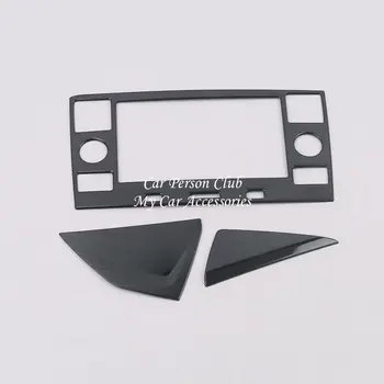 

For VW T-CROSS 2019 Stainless Steel Console Navigation Display Panel Frame Cover Central Sequins Stickers Trims Car Accessories