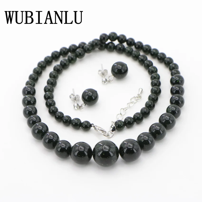 2 Natural Stone green Sand Beads Necklace Earring ear nail Fashion DIY Jasper Chalcedony (21)