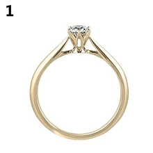 Charming Silver Plated Dazzling Rhinestone Wedding Party Finger Ring Jewelry
