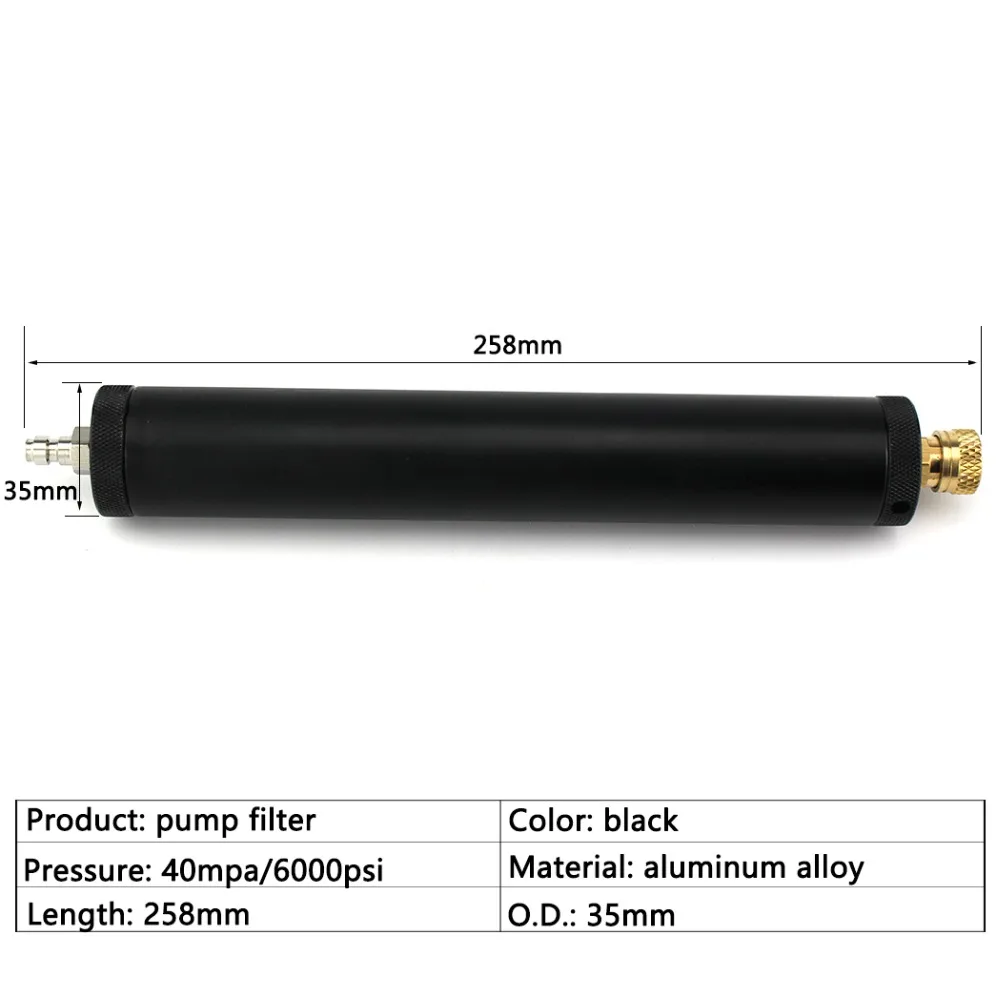 

PCP Paintball Airforce 300bar 4500psi Hand Pump Filter M10x1 Water-Oil Separator Air Filtering 50cm Pressure Hose Quick Couplers
