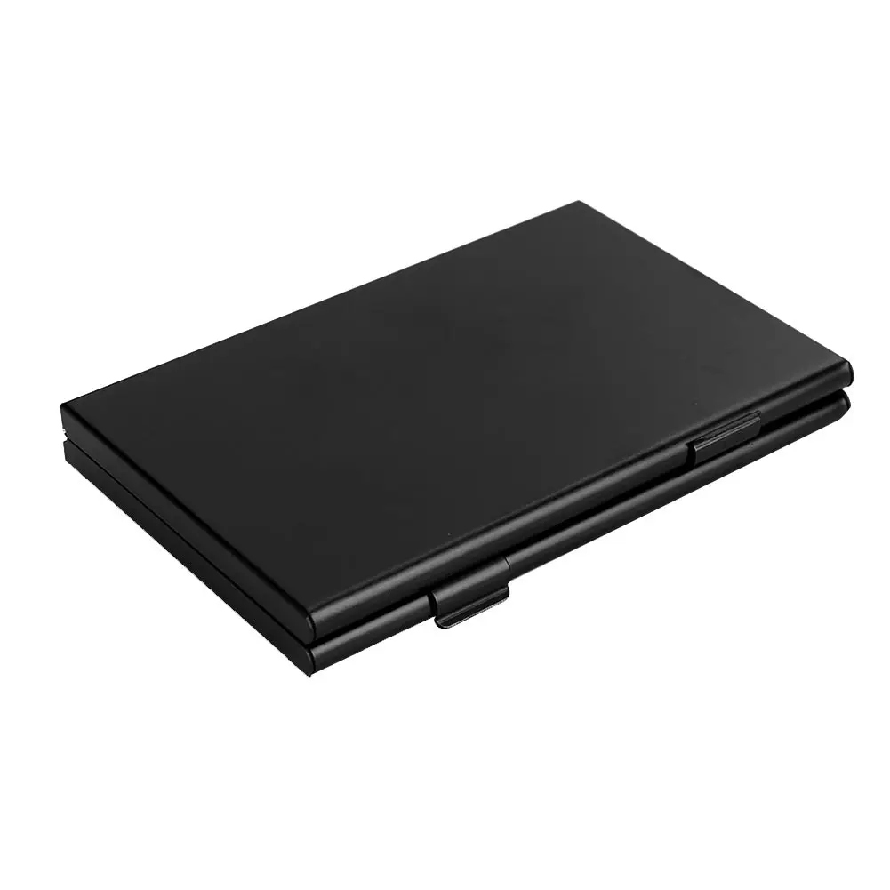 

Monolayer Aluminum 24TF Card Box Storage Box Memory Card Case Mini Card Organizer Storage Gadget Home Computer