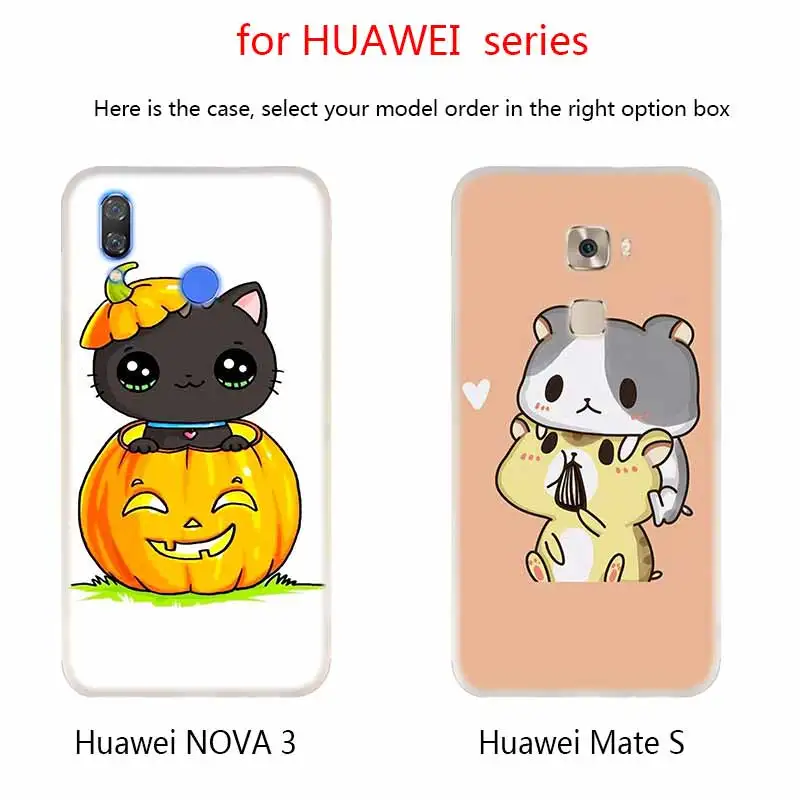 Kawaii Molang мультфильм аниме собака Кот Мягкие силиконовые чехлы для Huawei Mate 10 Lite 20 Pro Y5