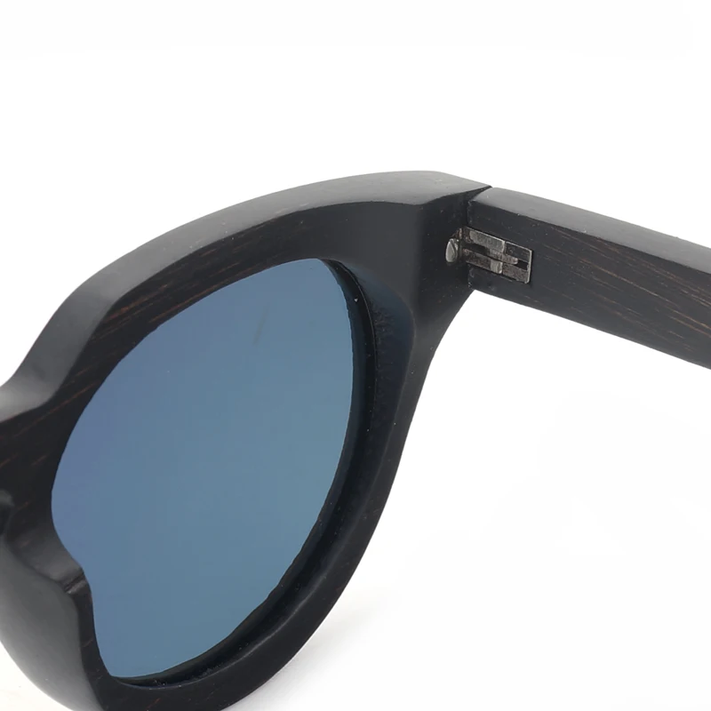 BOBO BIRD новые роскошные черные деревянные круглые солнцезащитные очки поляризованные солнцезащитные очки для мужчин и женщин с зеркальными линзами стимпанк BG012eC