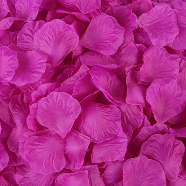500 шт красивые шелковые лепестки роз для романтические украшения для свадьбы искусственные розы 16 цветов для Свадебная дорожка ковер стол - Цвет: Purple