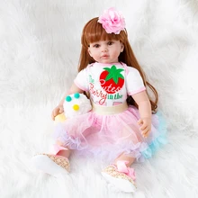 NPK Bebe Reborn Doll Lifelike Baby Doll Girl Newborn Fashion Dolls Gift Princess Toy Exquisite Clothes For Dolls NPK Bebe Reborn Doll Lifelike Baby Doll Girl Newborn Fashion Dolls Gift Princess Toy Exquisite Clothes For Dolls